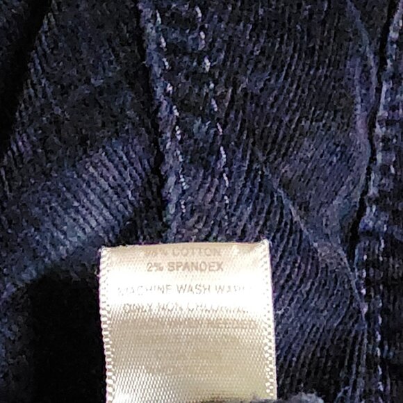 Ann Taylor Loft Pants Womens Size 8 Solid All Black Corduroy Curvy Skinny - Picture 4 of 6